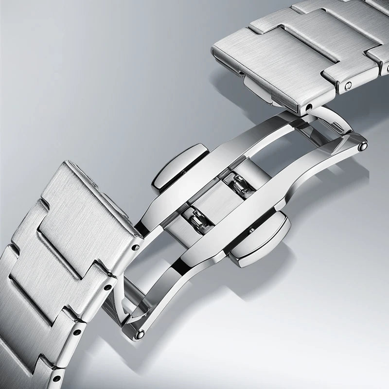 Mark Fairwhale Luxury Design Stainless Steel Band High Quality Men Chronograph Quartz Watch-4
