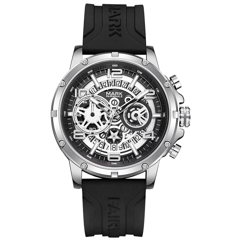 Mark Fairwhale New Arrival Fashion Trendy Sporty Mens Multifunctional Luminous Water Resistant Quartz Watch Wholesale-6