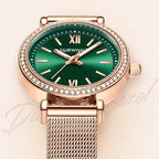 2023 Luxury Women Rose Gold Watch Fashion Ladies Quartz Diamond Wristwatch Elegant Female Watches Reloj Mujer-4