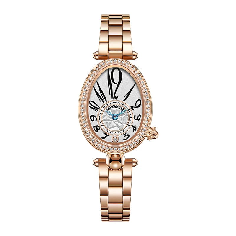Fairwhale Women Diamond Luxury Wristwatch Dial Minimalism Women Quartz Watches-8