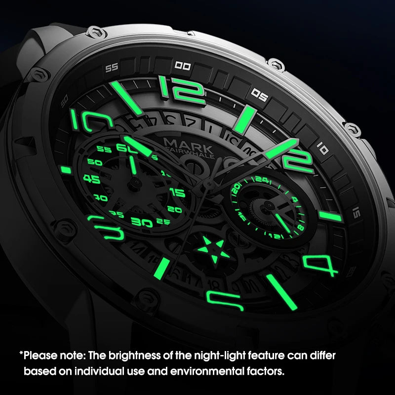 Mark Fairwhale New Arrival Fashion Trendy Sporty Mens Multifunctional Luminous Water Resistant Quartz Watch Wholesale-4