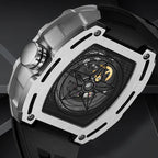 Mark Fairwhale 2023  Fashion Sport Wine Barrel Watch 316L Stainless Steel Case Silicone Strap Mechanical Watches Men-4