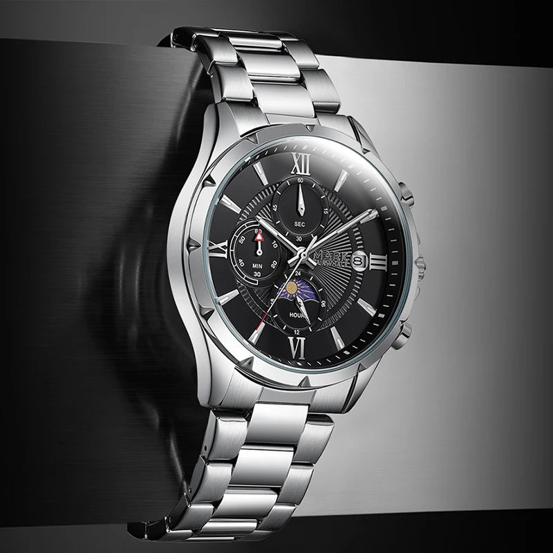 Mark Fairwhale Cross Border Light Luxury Business Mens Watch Chronograph Luminous Water Resistant Quartz Watch Wholesale-1