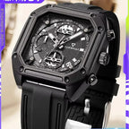 Fairwhale  New Watches Men Chronograph Sport Watches High Quality Silicone Strap Quartz Wristwatch-1
