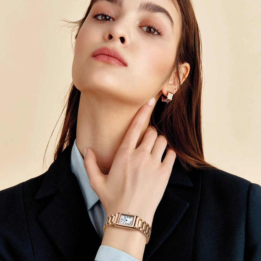 Mark Fairwhale Women Watch Luxury Wristwatch Elegant Female Gift Ladies Square Case Dial Minimalism Women Quartz Watches-3