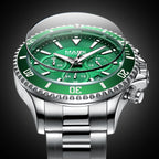 High Quality Men's Stainless Steel Sport Watches Waterproof Classic Quartz Wrist Business Watches 30m Water Resistance Alloy-4