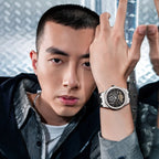 Top Luxury Brand Men Watches Rubber Strap Sapphire Glass Sports Watch Chronograph Men Automatic Watch-5