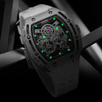 Mark Fairwhale 2023  Fashion Sport Wine Barrel Watch 316L Stainless Steel Case Silicone Strap Mechanical Watches Men-5
