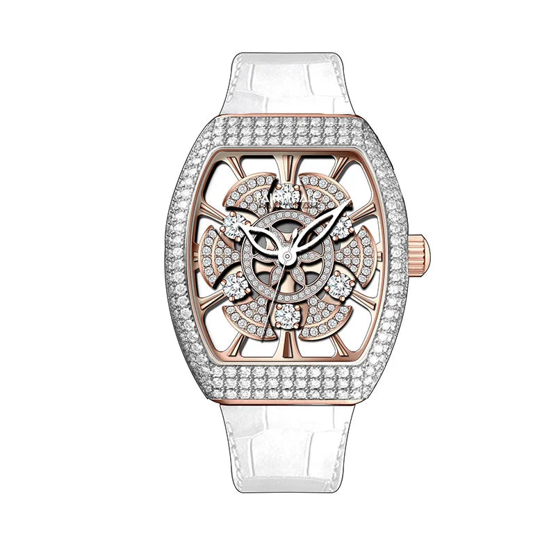Luxury Brand Watch Women Quartz Waterproof Fashion Business Leather Lady Watch  Dial Watch-6