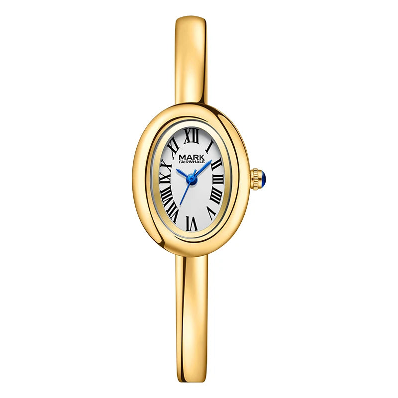 Mark Fairwhale Luxury Watches Ins Gold Metal Chain Trendy Women's Bracelet Watch Exquisite Lady Quartz Watch for Women Gift-6