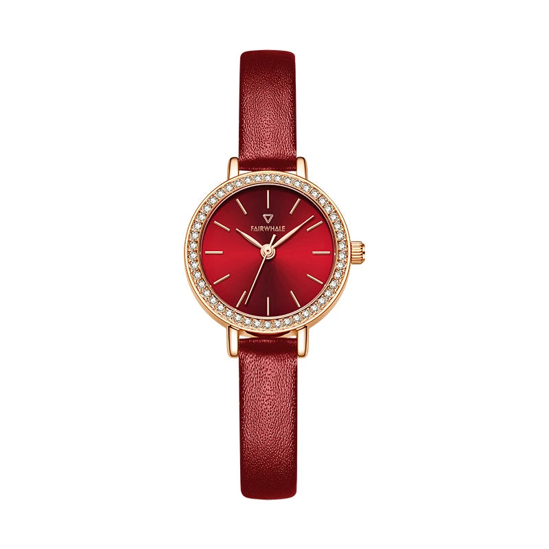 2023 Fashion Leather Woman Wrist Watch Band Quartz Wristwatch Luxury Ladies Quartz Watches-5