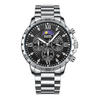 Mark Fairwhale New Luxury Men Watches Business Wristwatch Waterproof Luminous Date Quartz Watch Stainless Steel  Band Wrisswatch-6