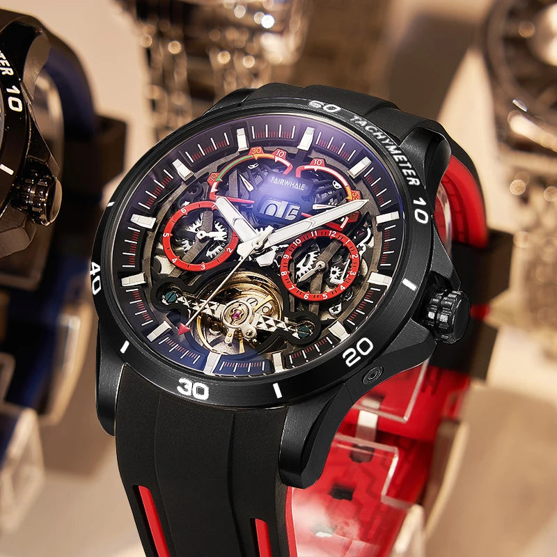 Men's Mechanical Watches Luxurious Wristwatch Date Frame Calender Mechanical Watch Business Automatic Mechanical Watch-6