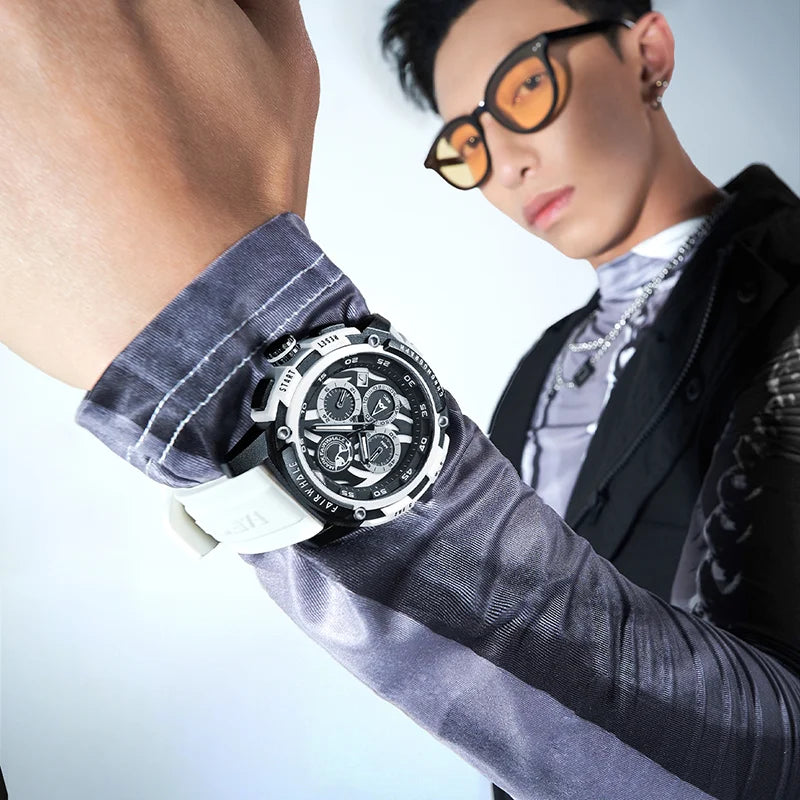 Fairwhale Brand Wrist Quartz Chronograph Watch Custom Logo Sport Luxury Young Men Watch-4
