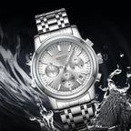 Mark Fairwhale New Arrival Business Casual Style Men's Multifunctional Three Eye Chronograph Quartz Watch Factory Wholesale-2
