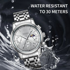 Mark Fairwhale 2025 New Mens Watch Sun Moon Star Dial Modern Stylish Luminous Water Resistant Quartz Watch Wholesale-2