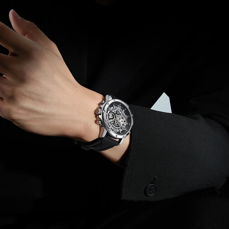 Mark Fairwhale New Arrival Fashion Trendy Sporty Mens Multifunctional Luminous Water Resistant Quartz Watch Wholesale-3