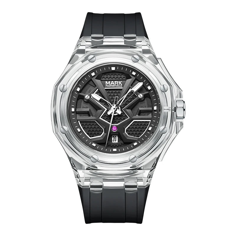 Luxury Sport Quartz Watches for Men Waterproof Wristwatches CalendarClock 44mm Dial Diameter 20mm Business Style-7