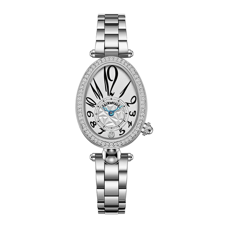 Fairwhale Women Diamond Luxury Wristwatch Dial Minimalism Women Quartz Watches-6