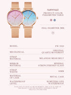 Brand 2022 New Women Minimalist Watches Miyota Movement 3ATM Waterproof Ultra Thin Stainless Steel Wrist Watches-1