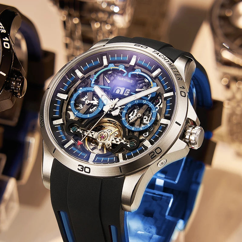 Men's Mechanical Watches Luxurious Wristwatch Date Frame Calender Mechanical Watch Business Automatic Mechanical Watch-10