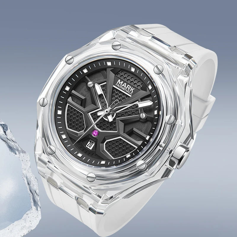 Luxury Sport Quartz Watches for Men Waterproof Wristwatches CalendarClock 44mm Dial Diameter 20mm Business Style-2