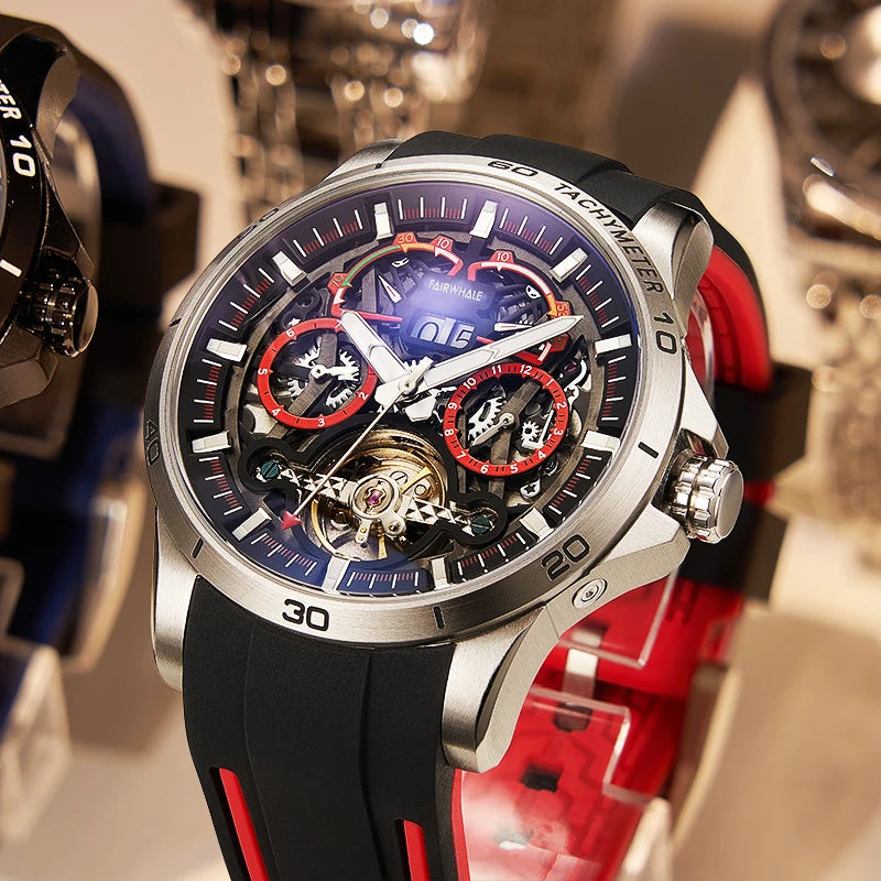 Men's Mechanical Watches Luxurious Wristwatch Date Frame Calender Mechanical Watch Business Automatic Mechanical Watch-9