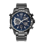 Watch Manufacturer Factory Wrist Watch Men Analog Quartz Wristwatch Luxury Stainless Steel Case Watches-3
