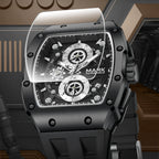 Mark Fairwhale 2025New Men's Quartz Watch Waterproof 3ATM Watch Calendar Tonneau Dial Scratch Resistant Glass Mirror Wrist Watch-2