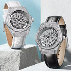 Mark Fairwhale Five Stars Watch Women's Wine Barrel Light Luxury Full Star Valentine's Day Women's Watch-0