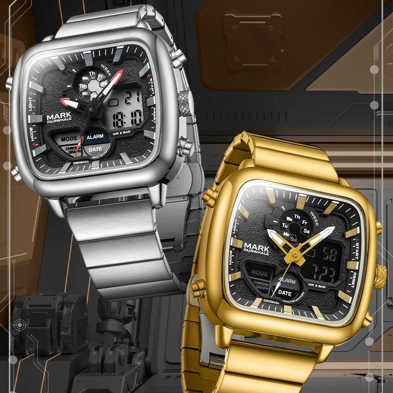 New Digital Watch 30m Waterproof Wristwatch Quartz Clock Sport Watch Male Big Watches Luminous-1