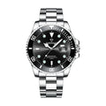 Mark Fairwhale Wrist Watch Fashion Calendar Stainless Green and Black Men Quartz Watch High Quality Classic Ultra Thin Watches-6