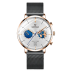 Newest Luxury Multi-Function Men's Leather Quartz Watches Business Simple Design-4
