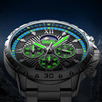 Mark Fairwhale New Luxury Men Watches Business Wristwatch Waterproof Luminous Date Quartz Watch Stainless Steel  Band Wrisswatch-2
